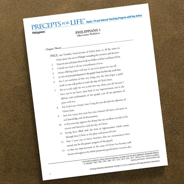PHILIPPIANS-OWS-PRECEPTS FOR LIFE STUDY GUIDE-DOWNLOAD