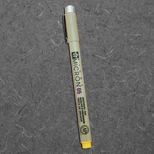 PEN-MICRON PIGMA-YELLOW .05