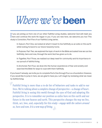 Conviction: Loving Well, Living Differently   