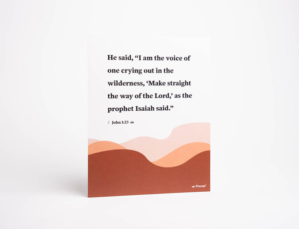 John 1:23 Art Print