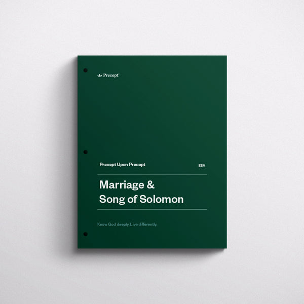 MARRIAGE AND SONG OF SOLOMON-PRECEPT WORKBOOK (ESV)