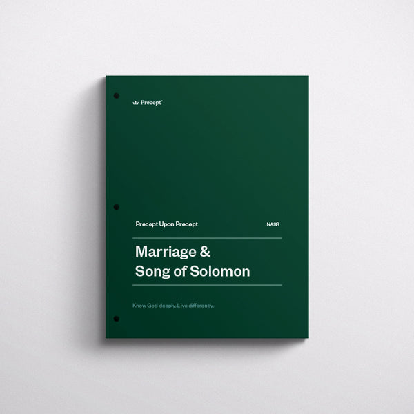 MARRIAGE AND SONG OF SOLOMON-PRECEPT WORKBOOK (NASB)